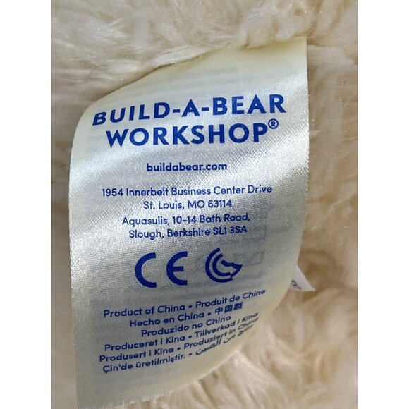 Build A Bear Cream Teddy Bear Plush Stuffed Animal 16 Inch BAB - Picture 6 of 10